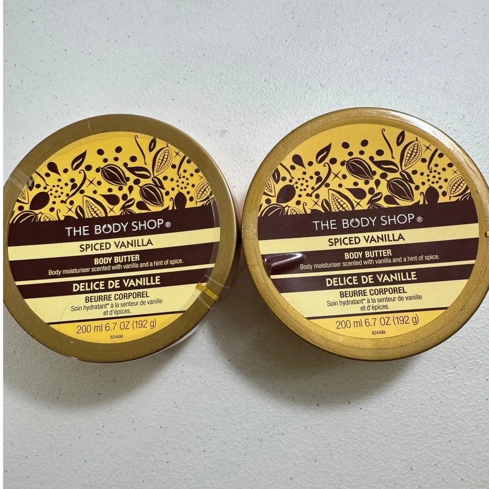 Discontinued The Body Shop Spiced Vanilla Body Butter 6.7 oz 200ml New Two Pack‎